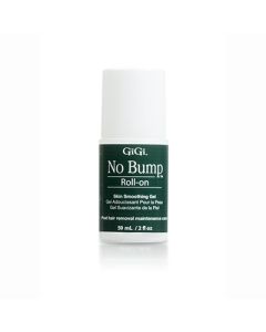 Front view of  2-ounce GiGi No Bump Roll-On bottle with printed product details isolated in white background