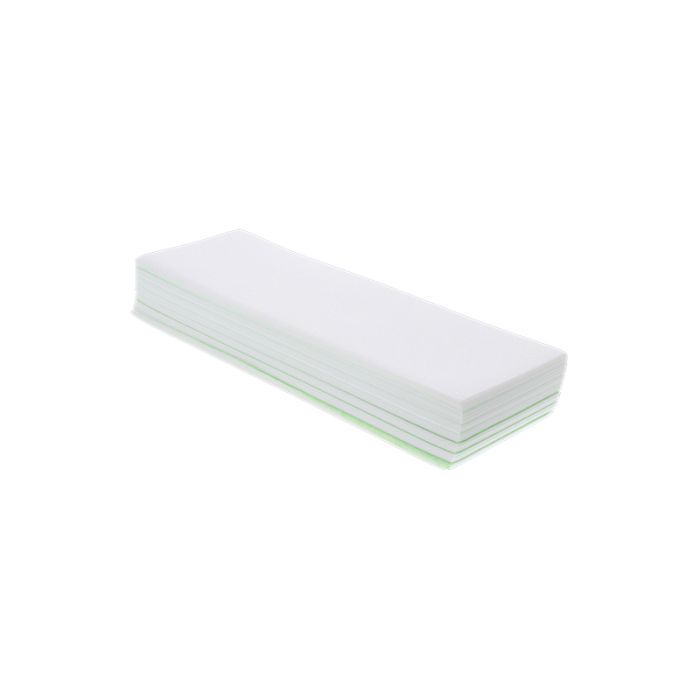 Large hair removal cloth strips in three-dimensional perspective