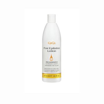 Front of GiGi Post Epilation Lotion skin moisture 16 oz bottle