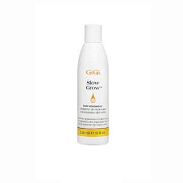 Front view of an 8-ounce bottle GiGi  Slow Grow lotion