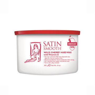 Satin Smooth Wild Cherry Hard Wax with Vitamin E, 14 oz.