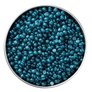 GiGi Hard Wax Beads Infused with Smoothing Azulene in a wax can ready to be melted.