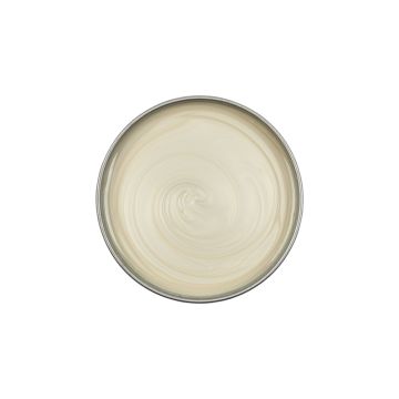 Top view of an open can of Satin Smooth Zinc Oxide Wax showing its creamy beige color