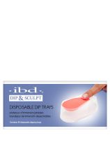 Front view of ibd Disposable Dip Trays packaging with label text