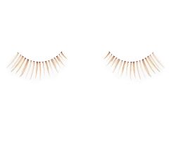 Set of Ardell Natural 116  Brown lashes side by side featuring clustered lash fibers