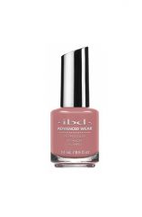 bottle of ibd Just Gel Polish Rich Rosewater subtle shimmer brown pink nail lacquer

