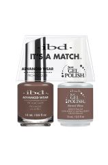 ibd It's a Match duo packed with Advanced Wear nail color and Just gel polish-Street Wise variant with printed label text