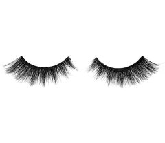 A single pair of Ardell Faux Mink 852 showing its total volume, long length & flared lash
