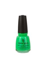 Capped nail lacquer glass bottle from China Glaze with In the Lime Light color variant