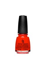 0.5-Ounce Bottle of China Glaze nail lacquer with Flame-Buoyant shade color variant