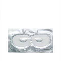 Front view of Satin Smooth Collagen Eye Lift Mask set in sterile foil packaging