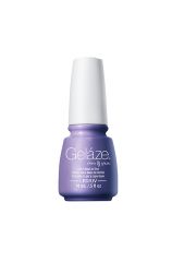 Front view of 0.5-ounce bottle of a purple Gelaze nail coating from China Glaze with Tart-Y For The Party color shade
