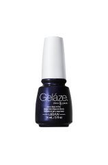 Nail gel base coat bottle from China Glaze - Gelaze with Up All Night color shade with detailed text