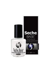 Front view of capped bottle and box packaging of Seche Base Ridge-Filling Base Coat