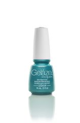 Powder blue color of a nail lacquer coating from Gelaze China Glaze in a What I Like About Blue variant