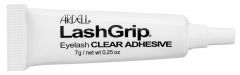 Capped 0.25-ounce tube of Ardell Lashgrip Strip Adhesive Clear laid on a 180-degree position