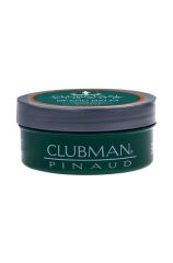 Front view of a 2 ounce tub of Clubman Beard Balm with brand name printed on it