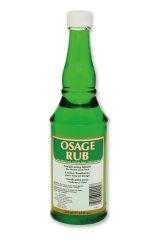 Front view of a bottle of Jeris Osage Rub Professional Size featuring its label with description, ingredients, & warnings