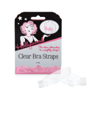 Front view of Hollywood Fashion Secrets no.3 clear bra straps