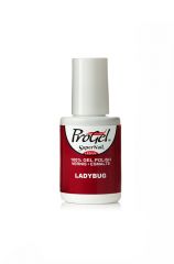 14ml bottle of SuperNail ProGel on Ladybug color shade with label graphics and product details