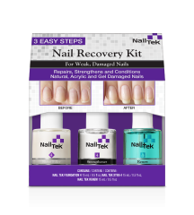 Front view of NailTek's Nail Recovery Kit for weak, damaged nails.
