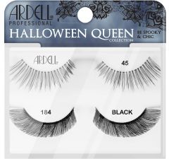 Ardell Halloween Queen 2 Pack 45 & 184 front view displaying 2 pairs of faux lashes labelled with their model number
