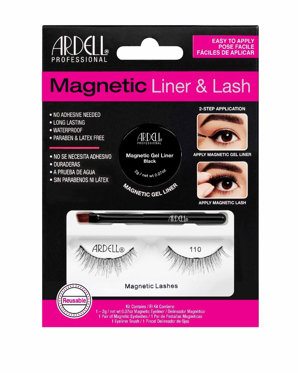 Magnetic lashes with clearance liner