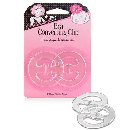 Clear bra top strap converter