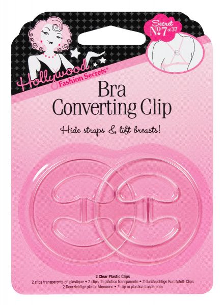 Clear bra top strap converter