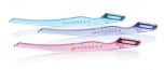 Ardell Brow Trim & Shape 3 Pack in 3 different colors laid horizontally facing upwards to show blades