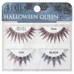 Front view of Ardell Halloween Queen 2 Pack Diva & 615 lashes arranged vertically and labelled in retail wall hook packaging
