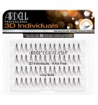 Front view of an Ardell Knot-Free 3D Individuals - Long false lashes set in retail wall hook packaging