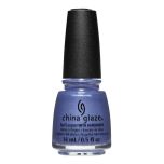 Front view of China Glaze bottle with black cap in shade Night Dunes.
