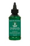 Front view of a green 4 ounce bottle of Clubman Pinaud No Bumps Gel with splash dispenser cap
