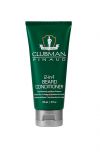 Front view of a green 3 ounce squeeze container of Clubman 2-in-1 Beard Conditioner with product logo & information