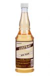 A bottle of Lustray Bay Rum After Shave featuring a label with ingredients, warnings, & other product information