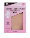 Front view of Silicone Contour Cups Adhesive Bra in Size A retail pack wth printed text