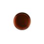 Top view of an open can of GiGi Facial Honee Soft Wax showcasing its deep brown translucent colored wax contents thumbnail