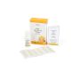 Gigi facial hair removal strips are expanded, packaging, post-epilation lotion and manual thumbnail