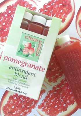 Clean + Easy pomegranate antioxidant blend packaging